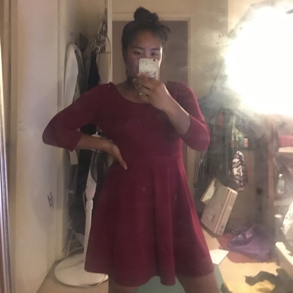 A homecoming/winter ball red dress
